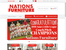 Tablet Screenshot of nationsfurniture.com